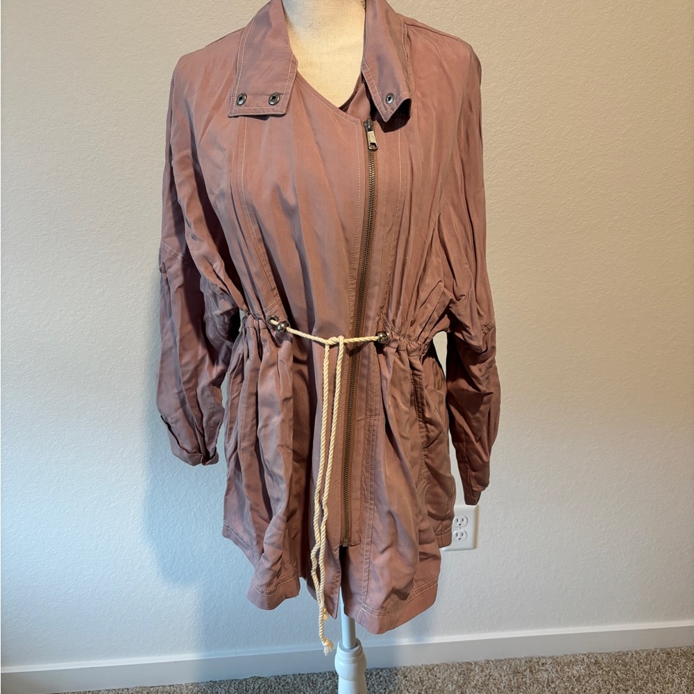 Anthropologie Lavender Jacket sz M/L Petite